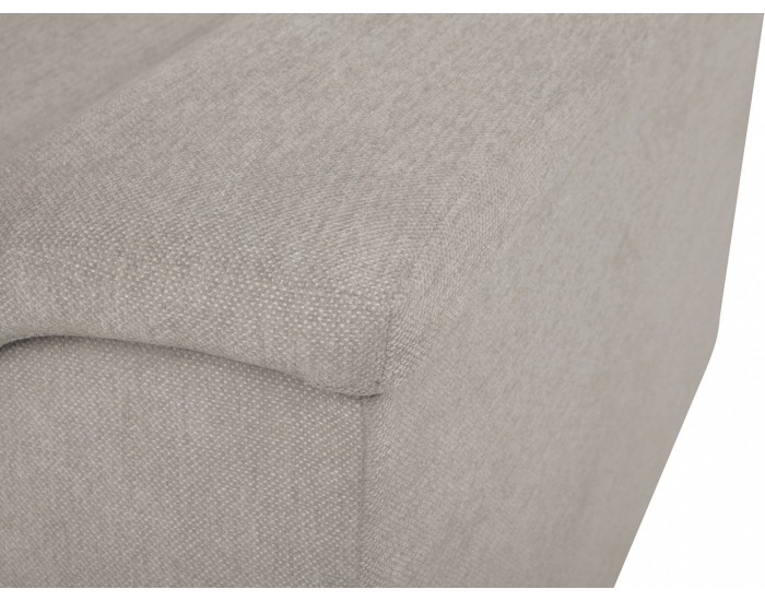 Rohová sedačka s rozkladom a úložným priestorom Kerman P - béžová / drevo (TX061)