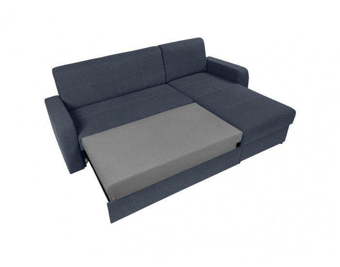 Rohová sedačka s rozkladom Kirsten II L/P - tmavomodrá