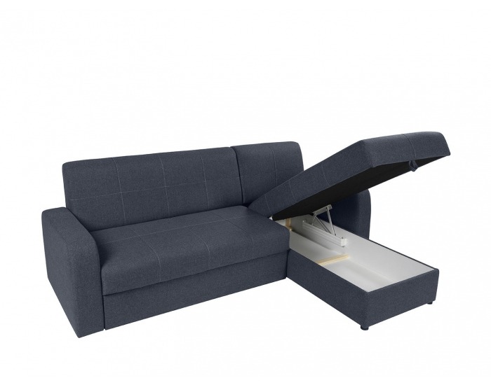 Rohová sedačka s rozkladom Kirsten II L/P - tmavomodrá