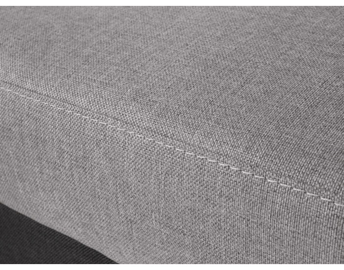 Rohová sedačka s rozkladom Kris II Lux L/P - svetlosivá / tmavosivá