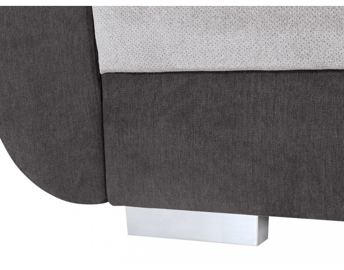 Rohová sedačka s rozkladom Largo Lux L/P - svetlosivá / tmavosivá / žltá