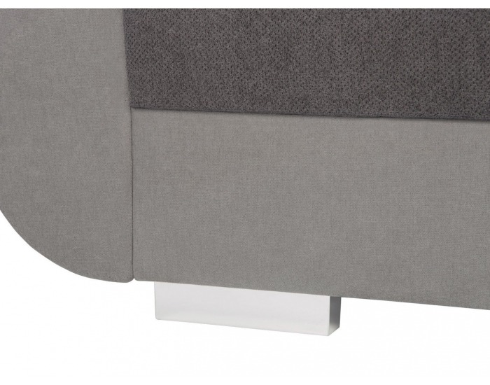 Rohová sedačka s rozkladom Largo Lux L/P - tmavosivá / sivá / tyrkysová