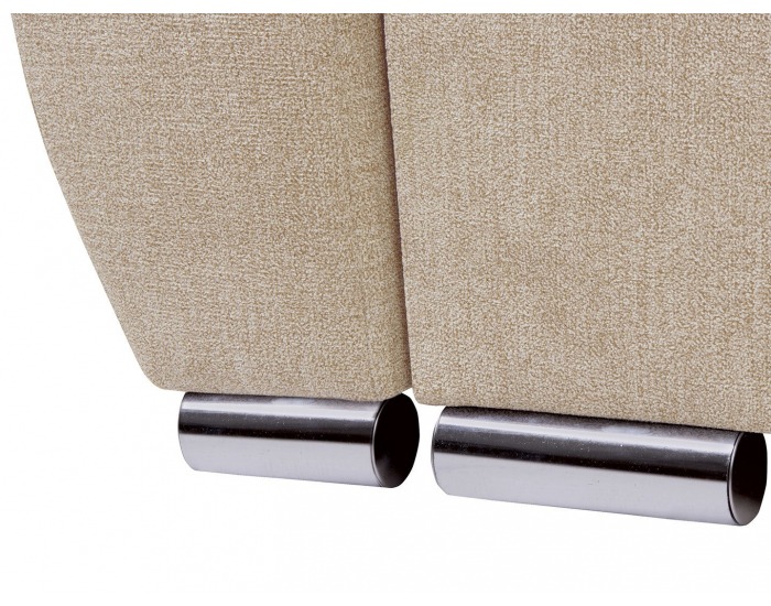 Rohová sedačka s rozkladom a úložným priestorom Leon Lux L/P - krémová