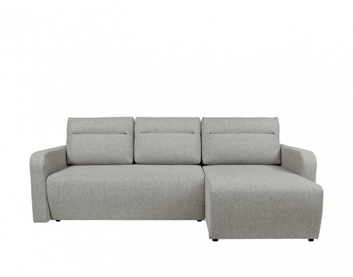 Rohová sedačka s rozkladom Libano Lux L/P - svetlosivá