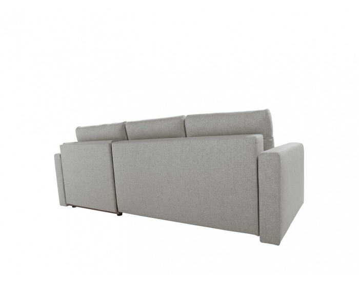 Rohová sedačka s rozkladom Libano Lux L/P - svetlosivá