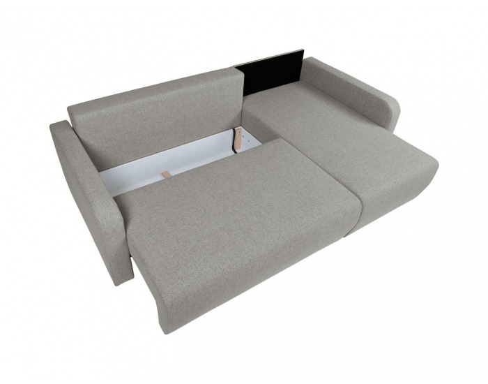 Rohová sedačka s rozkladom Libano Lux L/P - svetlosivá