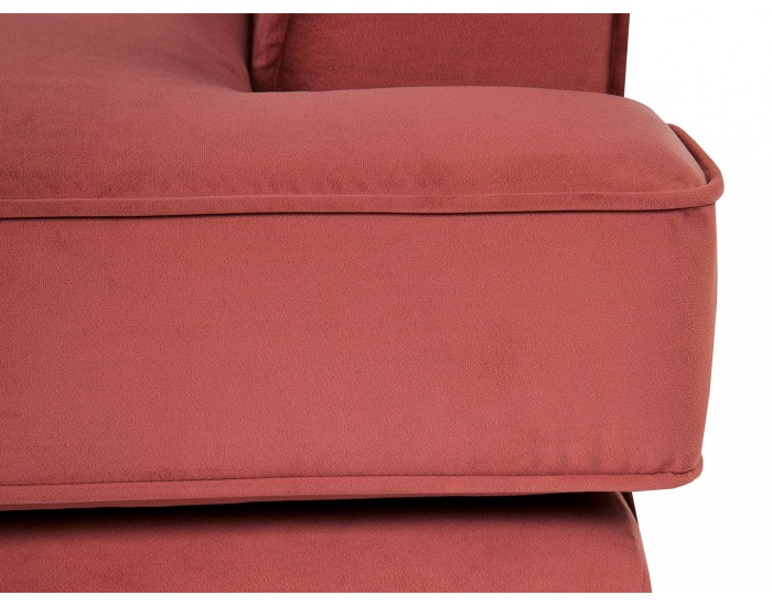 Pohovka Lisera - tmavoružová