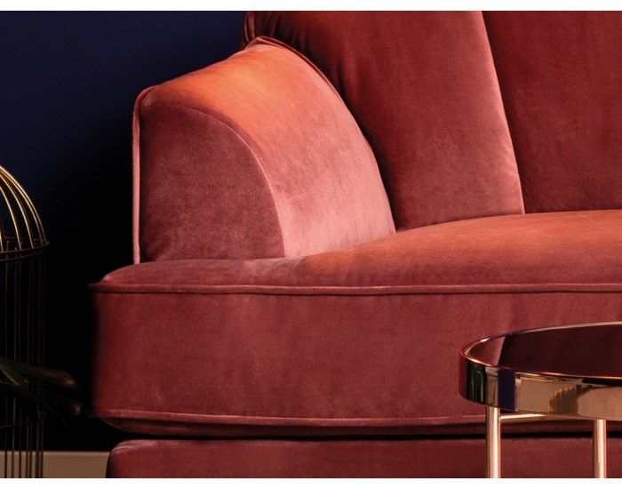 Pohovka Lisera - tmavoružová