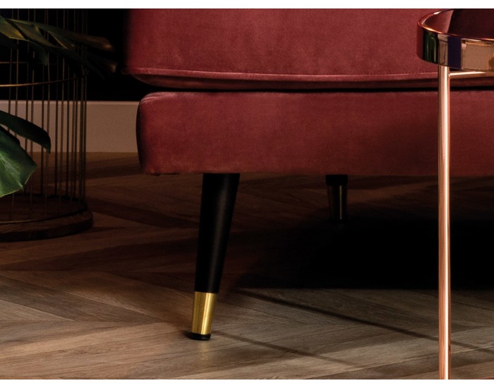 Pohovka Lisera - tmavoružová