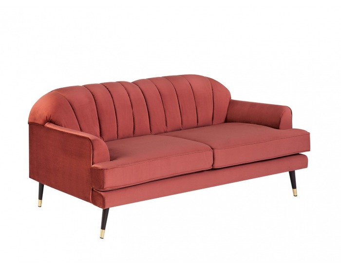 Pohovka Lisera - tmavoružová