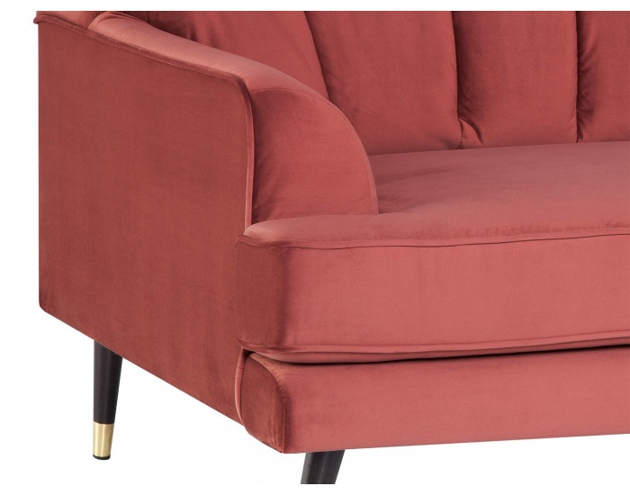 Pohovka Lisera - tmavoružová