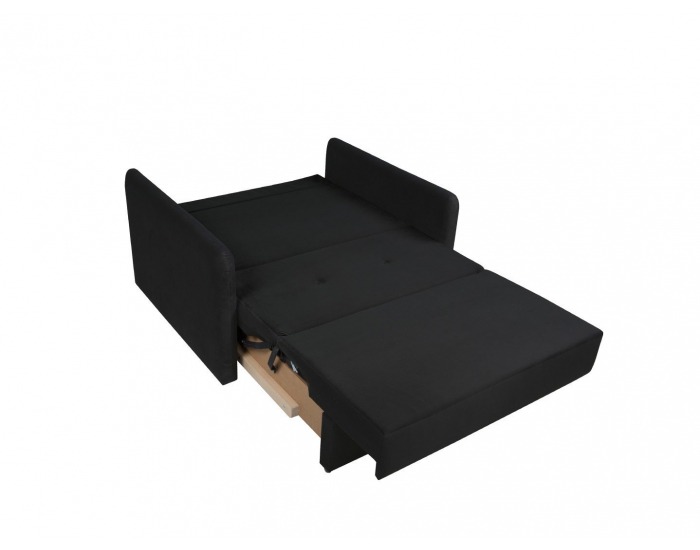 Rozkladacie kreslo Loma - čierna