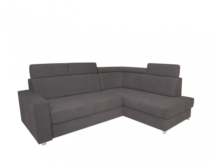 Rohová sedačka s rozkladom a úložným priestorom Lone P - grafitová