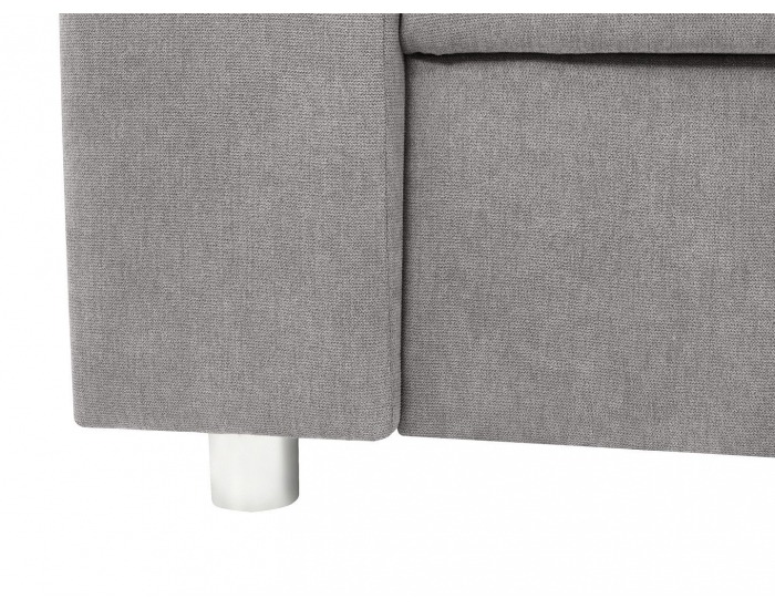 Rohová sedačka s rozkladom a úložným priestorom Lone P - sivá