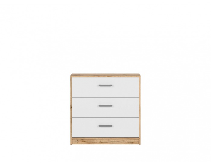 Komoda Matos KOM3S - dub wotan / biela