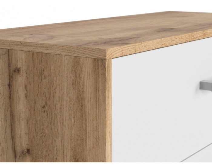 Komoda Matos KOM3S - dub wotan / biela