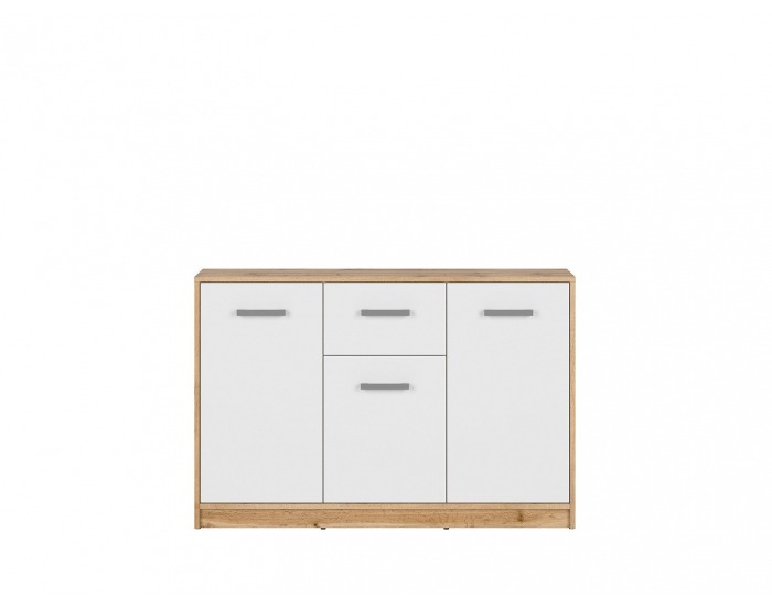 Komoda Matos KOM3D1S - dub wotan / biela