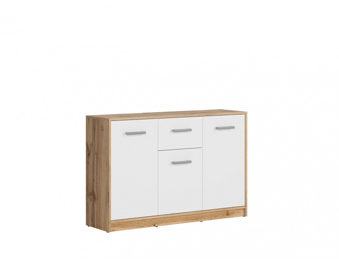 Komoda Matos KOM3D1S - dub wotan / biela