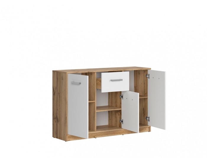 Komoda Matos KOM3D1S - dub wotan / biela