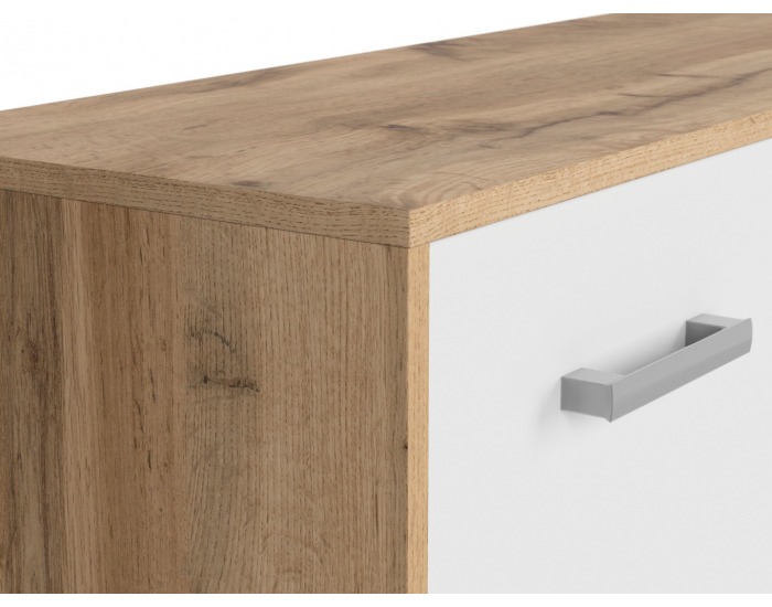 Komoda Matos KOM3D1S - dub wotan / biela