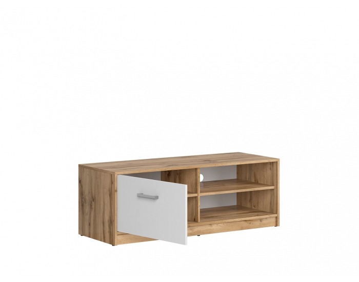 TV stolík Matos RTV1D - dub wotan / biela