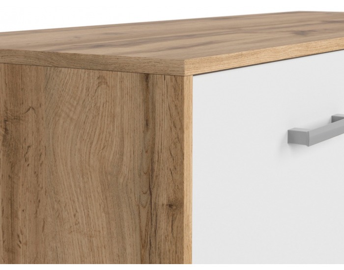 TV stolík Matos RTV1D - dub wotan / biela