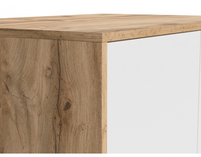 Šatníková skriňa Matos SZF2D - dub wotan / biela