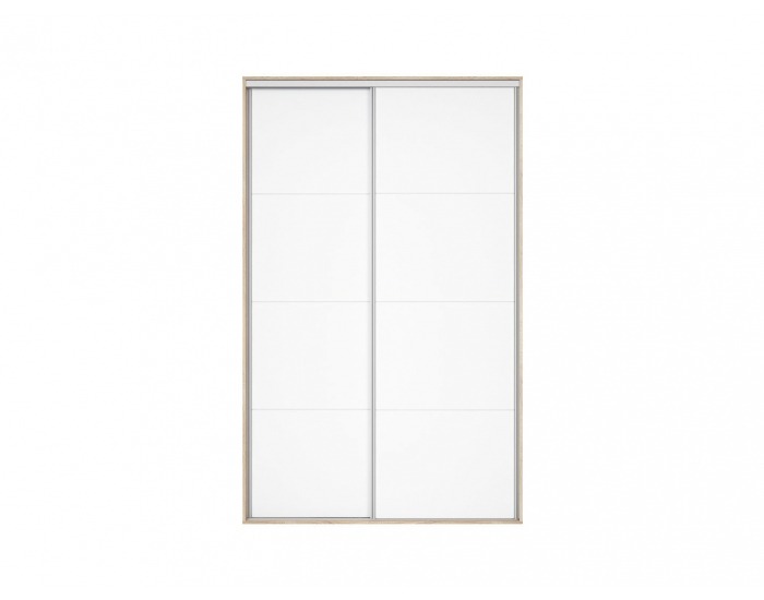 Šatníková skriňa s posuvnými dverami Nadir 160 - dub san remo svetlý / biela