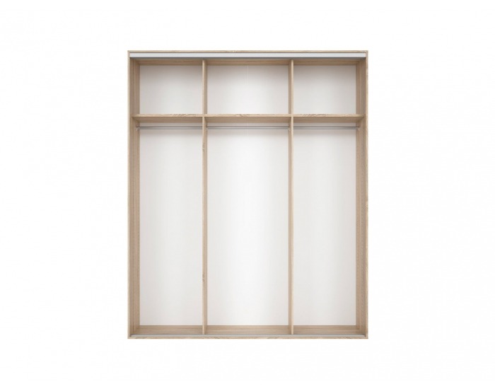 Šatníková skriňa s posuvnými dverami Nadir 200 - dub sonoma