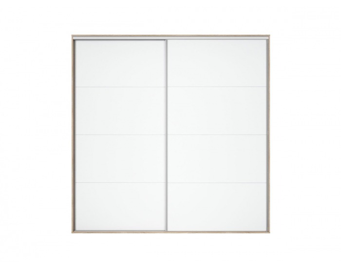 Šatníková skriňa s posuvnými dverami Nadir 240 - dub san remo svetlý / biela