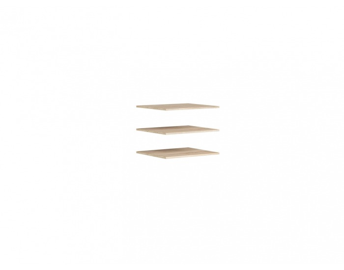 Police do šatníkovej skrine (3 ks) Nadir - dub sonoma