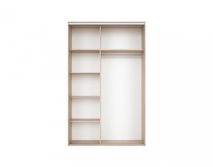 Police do šatníkovej skrine (3 ks) Nadir - dub sonoma