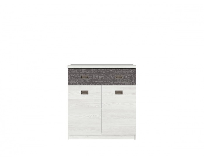 Komoda Namur KOM2D1S - smrekovec sibiu svetlý / sivá sentences