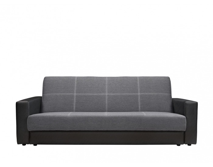 Pohovka s rozkladom a úložným priestorom Nova - sivá / čierna