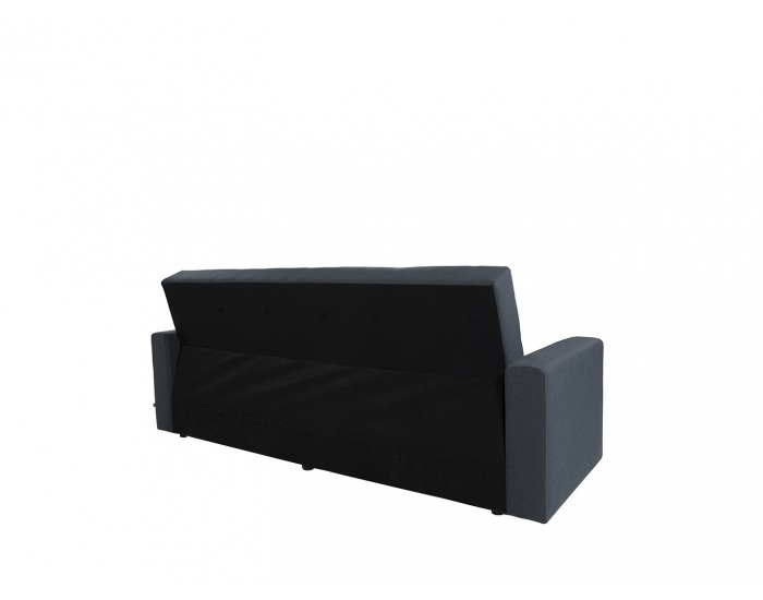 Pohovka s rozkladom a úložným priestorom Nova - tmavosivá