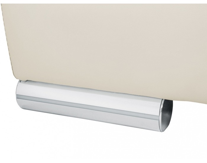 Pohovka s rozkladom a úložným priestorom Olimp III Lux - svetlosivá / biela