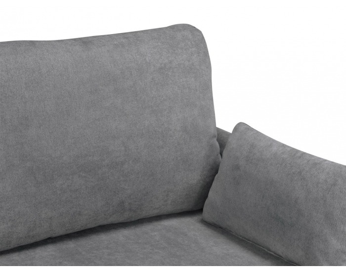 Rohová sedačka s rozkladom a úložným priestorom Oslo Lux L/P - sivá / tyrkysová