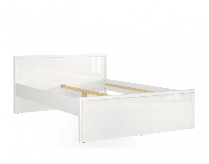 Posteľový rám Pori LOZ/140 - biely lesk