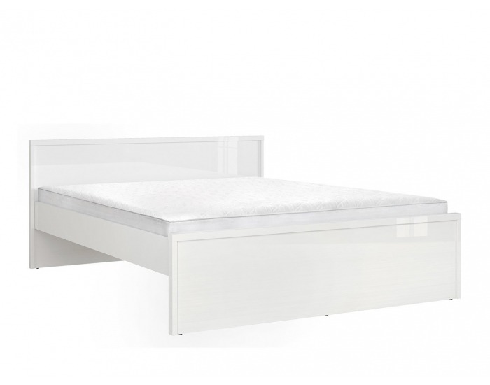 Posteľový rám Pori LOZ/160 - biely lesk