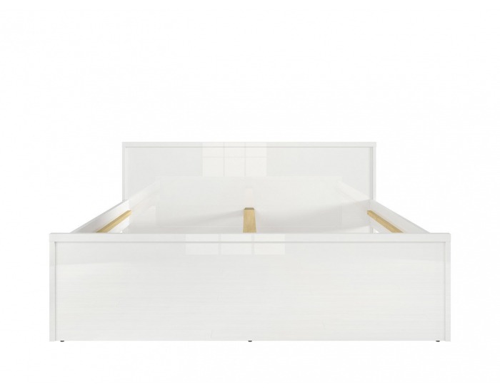 Manželská posteľ Pori LOZ/160 - biely lesk