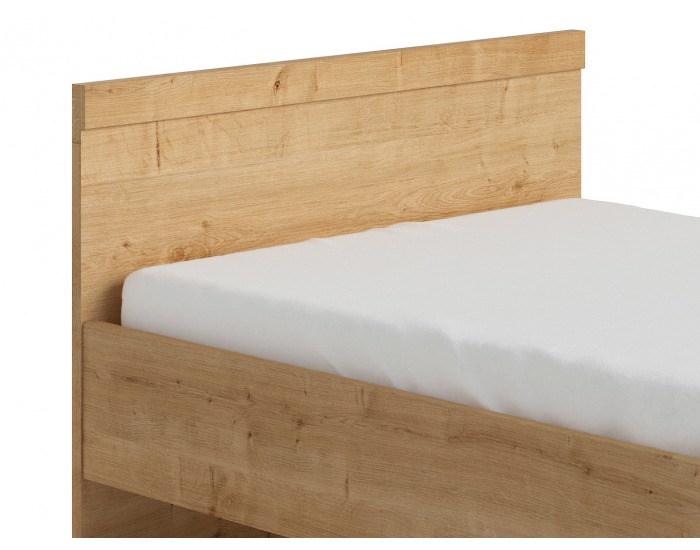 Jednolôžková posteľ Porto LOZ/90 - dub burlington allover