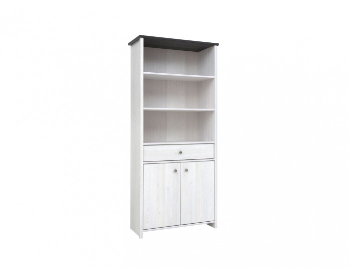 Regál Porto REG2D1S - smrekovec sibiu svetlý / borovica larico