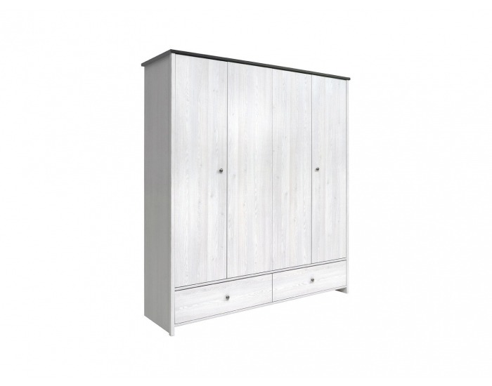 Šatníková skriňa Porto SZF4D2S - smrekovec sibiu svetlý / borovica larico