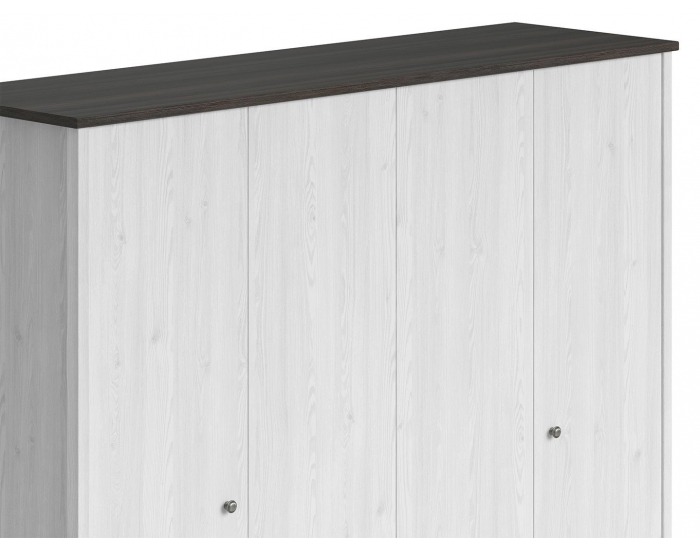 Šatníková skriňa Porto SZF4D2S - smrekovec sibiu svetlý / borovica larico