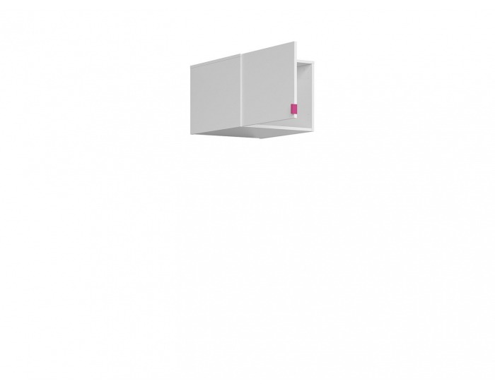 Skrinka (nadstavba) Princeton NAD/50 - biely lesk / fuksia