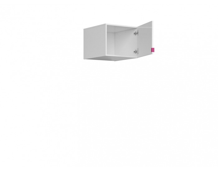 Skrinka (nadstavba) Princeton NAD/50 - biely lesk / fuksia