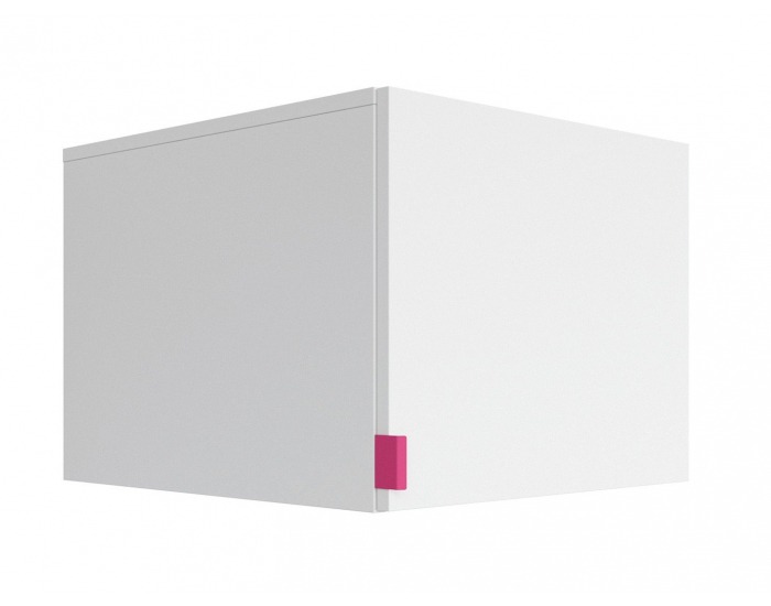 Skrinka (nadstavba) Princeton NAD/50 - biely lesk / fuksia