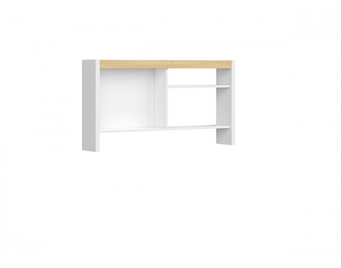 Skrinka (nadstavba) Princeton NAD/BIU - biely lesk / dub poľský