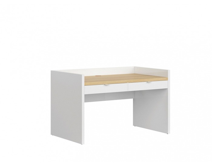 Zásuvka k písaciemu stolu (2 ks) Princeton SZU/BIU - biely lesk / sivá