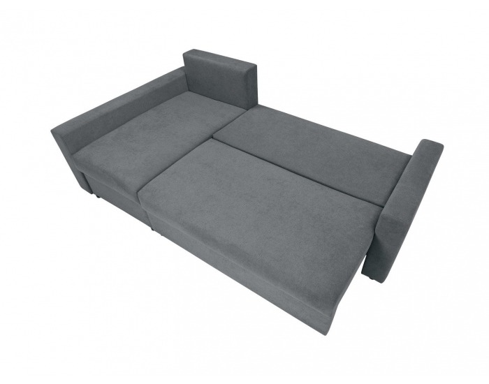 Rohová sedačka s rozkladom Przemek IV Lux L/P - sivá / svetlomodrá